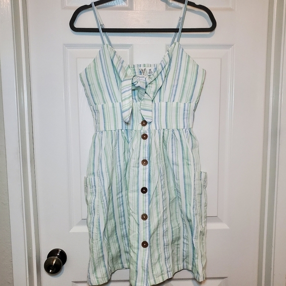 Roxy Under the Cali Sun Stripe Sundress S - Picture 1 of 8